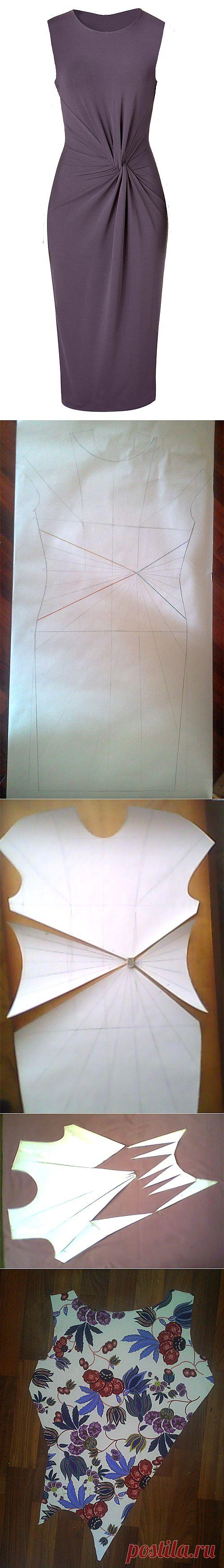 МК платья с Х-драпировкой .