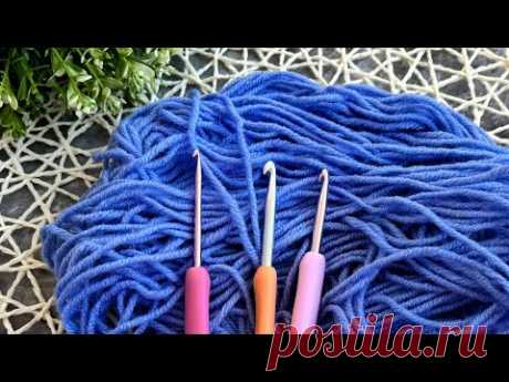 🌊🪸Я нашла Изумительный УЗОР КРЮЧКОМ. Вязание крючком для начинающих.