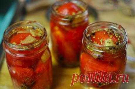 Рецепт заготовки из фаршированных помидоров - Помидоры на зиму . 1001 ЕДА вкусные рецепты с фото!