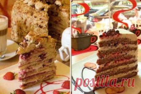 Ванильный торт с вишней | Самый вкусный портал Рунета
