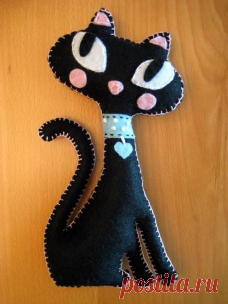 Кошка Жасмин из фетра | Кот и кошка Кошка Жасмин из фетра | Кошки, котики, котята правят миром