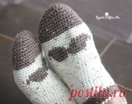 Вязаные Усы тапочка носки для мужчин - Repeat Crafter Me