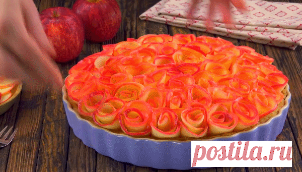 ПИРОГ с РОЗАМИ из ЯБЛОК 🍏🌺🍎 Рецепт Супер Мега Роскошного Десерта!