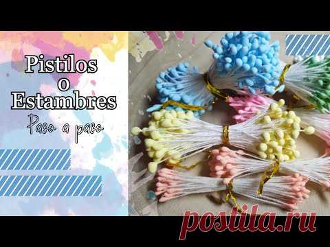 Cómo hacer pistilos o estambres caseros con maizena.