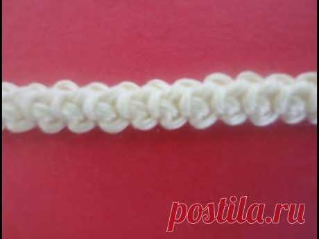 ▶ Шнур ГУСЕНИЧКА Cord Crochet - YouTube