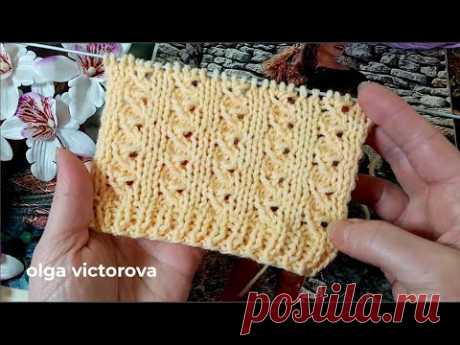 РЕЛЬЕФНЫЙ УЗОР СПИЦАМИ 1098 Узоры спицами KNITTING PATTERN