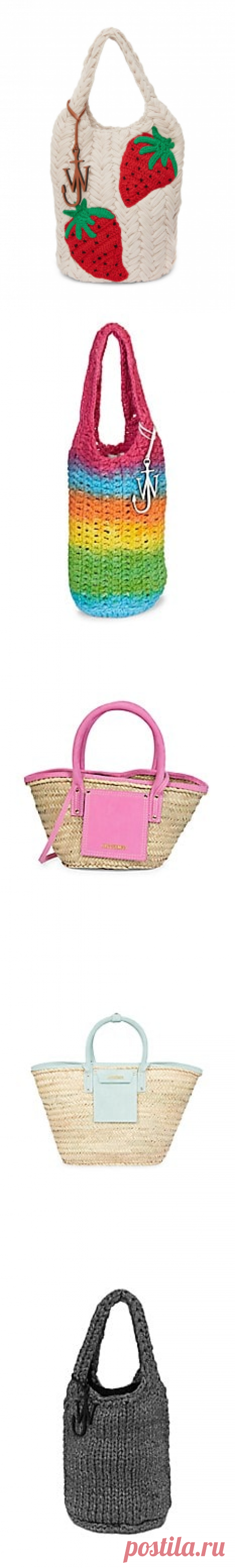 Shop JW Anderson Strawberry Knitted Shopper Tote | Saks Fifth Avenue