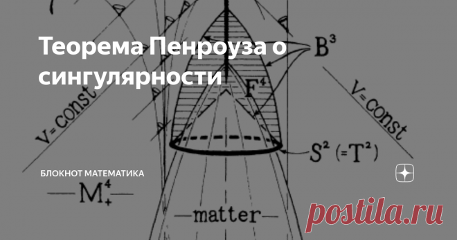 Теорема Пенроуза о сингулярности Роджер Пенроуз доказал в 1965 году свою знаменитую теорему о сингулярности: при коллапсе сингулярности неизбежны. Давайте взглянем на этот результат...