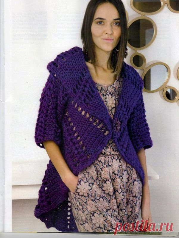 Темно-синий жакет - Жакеты,полуверы, свитера