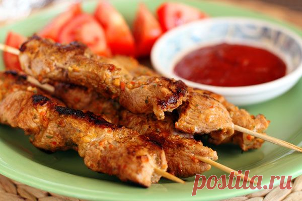 Нежные и ароматные шашлычки из индейки в имбирном маринаде — Вкусные рецепты