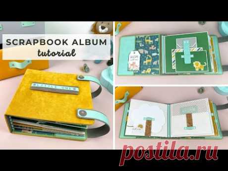 SCRAPBOOK ALBUM TUTORIAL | BABY PHOTO ALBUM