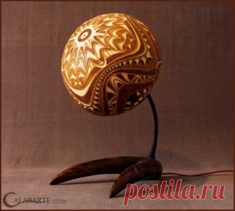 Экзотические светильники из тыквы Calabarte