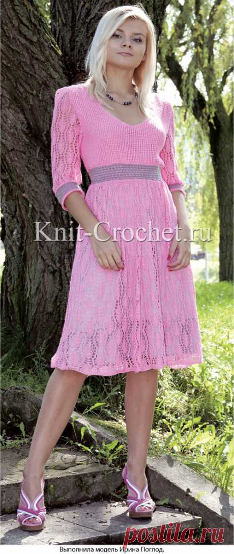 Платье на спицах. - Платья, связанные спицами - Вязание спицами - Каталог статей - Вязание спицами и крючком