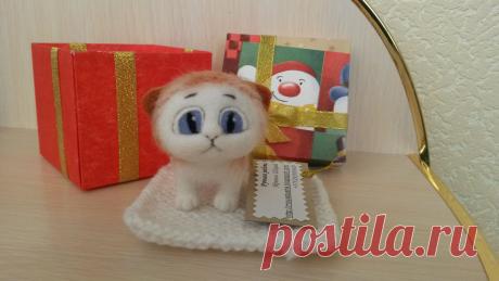 Грустный котенок / Валяние / Валяние. Работы пользователей.