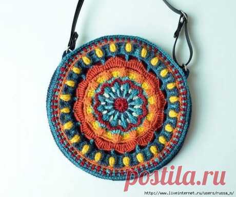 Сумочка-мандала крючком. Схемы. / Обсуждение на LiveInternet - Российский Сервис Онлайн-Дневников