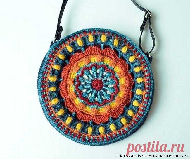 Сумочка-мандала крючком. Схемы. / Обсуждение на LiveInternet - Российский Сервис Онлайн-Дневников