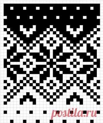 Норвежские узоры спицами