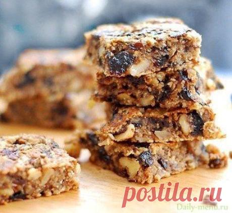 Овсяный десерт с орехами и черносливом - Рецепты пользователя Олеся Тимофеева - Daily-menu.ru