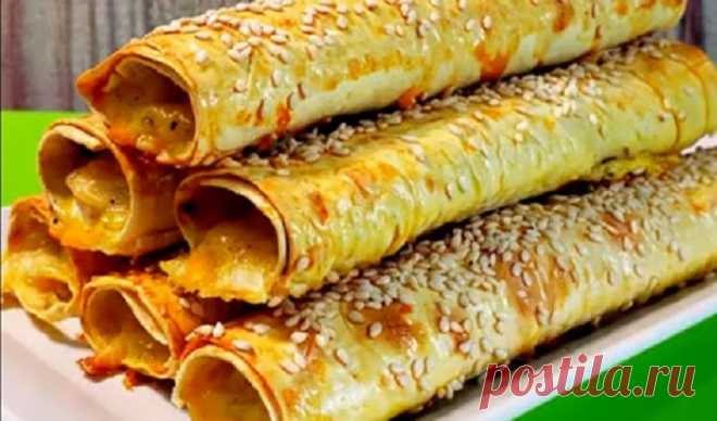Делаю вкуснейшие куриные трубочки из лаваша: рецепт приготовления