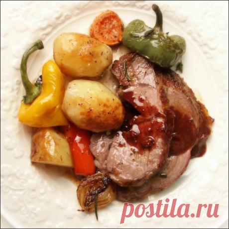 Баранина и овощи