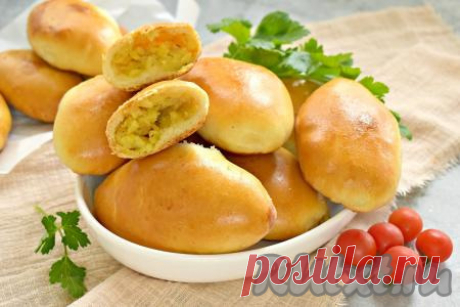 Постные пирожки с картошкой в духовке - рецепт с фото