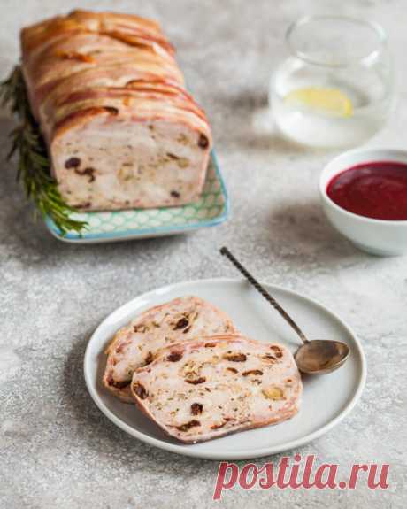 Daria Saveleva | Террин из индейки с клюквой, грецкими орехами и розмарином - Daria Saveleva