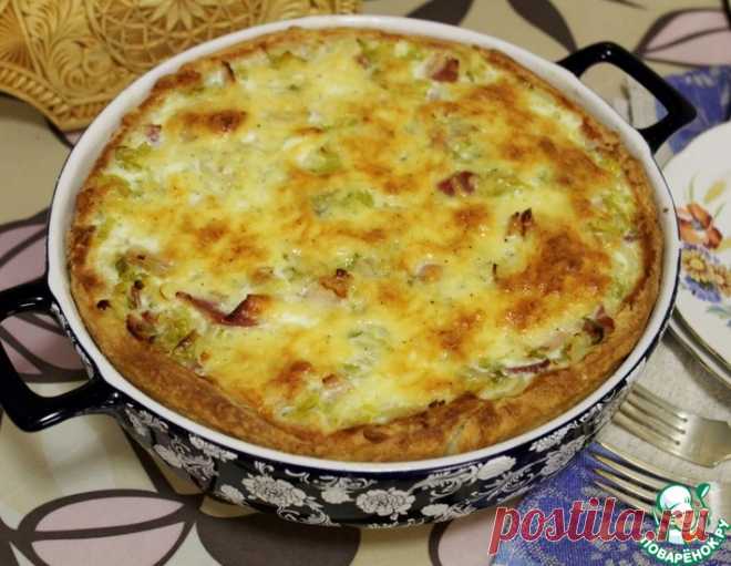 Луковый киш с беконом – кулинарный рецепт