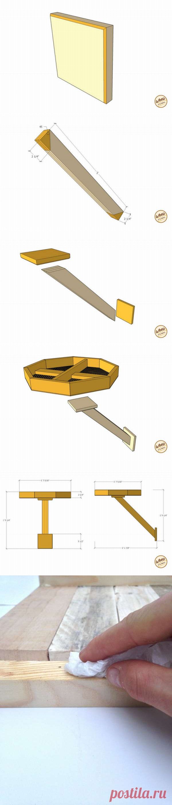 Чертеж кормушки для птиц с размерами