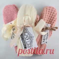 Варежки из старого свитера