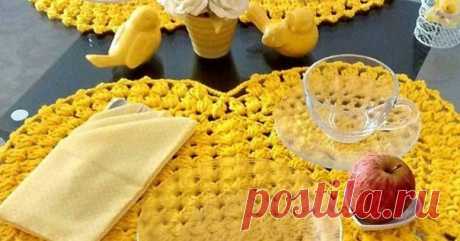 Crochet Placemats + Diagrams