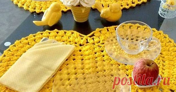 Crochet Placemats + Diagrams