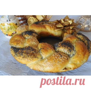 Пасхальный венок с тремя начинками