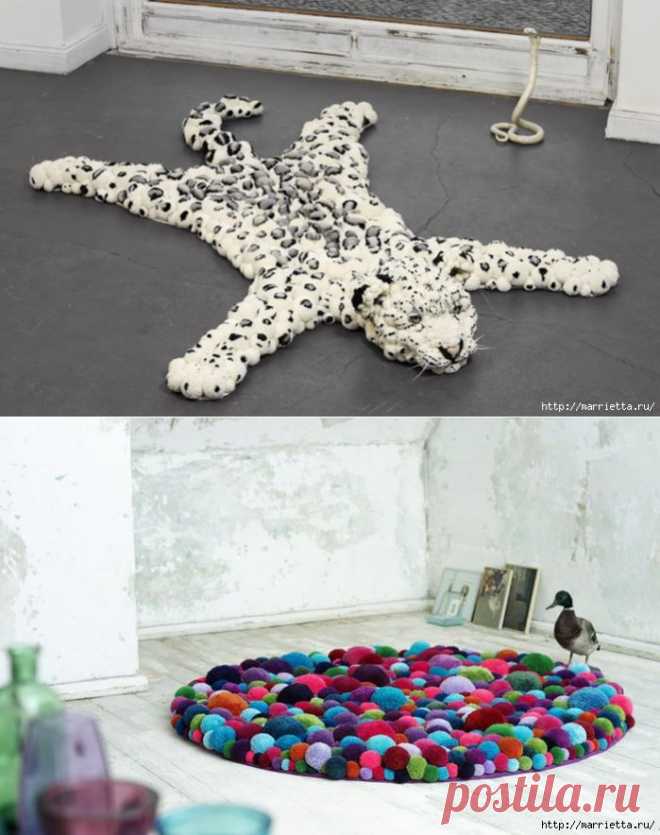 Помпоны в интерьере. Красота!.