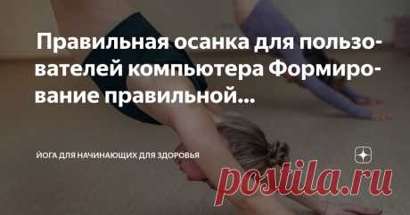 Йога для начинающих для здоровья Пост автора «Йога для начинающих для здоровья» в Дзене ✍:  Правильная осанка для пользователей компьютера  Формирование правильной осанки: ключевые цели йоги и физиотерапии  Процесс коррекции осанки