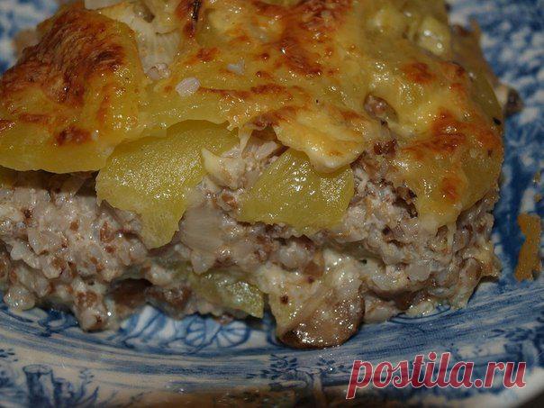 Гречневая запеканка с кабачком » Кулинарные рецепты