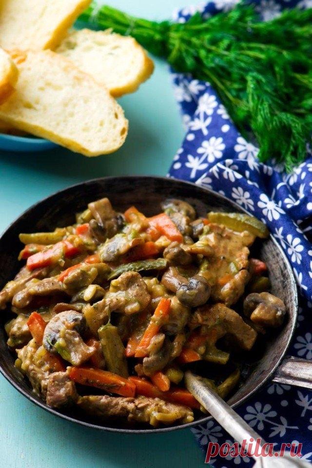 Как приготовить говядина тушеная с овощами - рецепт, ингредиенты и фотографии