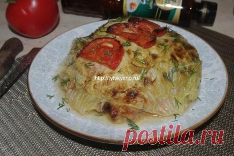 Запеченная рыба: рецепт в листьях пекинской капусты - ТутВкусно! ru блюдо из рыбы, рецепт, который меня покорил: рыба запеченная в листьях пекинской капусты Благодаря маринаду и листьям пекинской капусты, рыба получается сочной и нежной