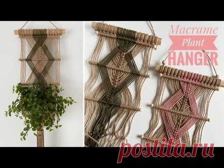 [SUB] DIY Macrame Plant Hanger/Kwietnik Makrama - YouTube