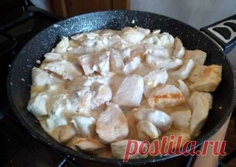 Куриное филе в сырно-сметанном соусе - пошаговый рецепт с фото. Автор рецепта Светлана Харитонова . - Cookpad