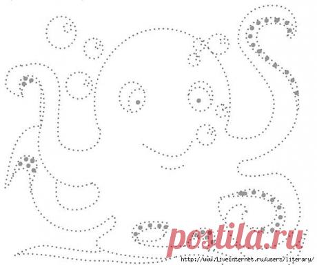 Готовим руку к письму. Раскраски по точкам. Часть 1..