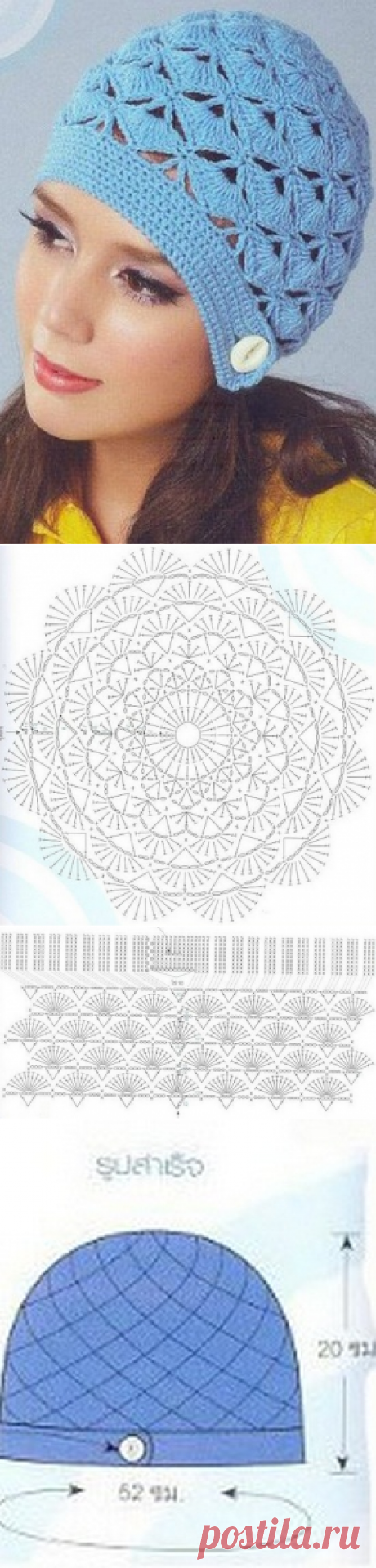 Как связать шапку крючком