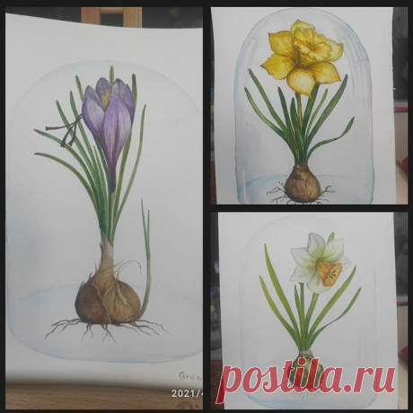 Photo by Елена Галетка (Рутто) on April 25, 2021. May be an image of flower and text that says 'Grea 2021/ /'.