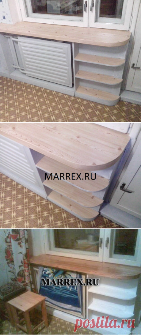 Как увеличить подоконник своими руками!