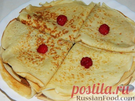 Самые вкусные блины на дрожжах - 50 рецептов