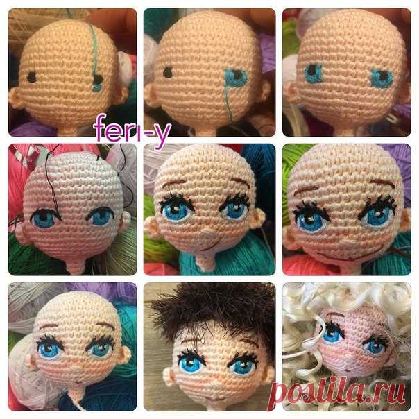 Вышиваем глазки вязаной кукле 

#амигуруми #вязание #куклы #вязаныеигрушки #крючок #своимируками
