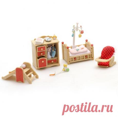 Игровой набор Sylvanian Families «Детская комната», светлое дерево с красным в интернет-магазине Enter, купить по низкой цене
