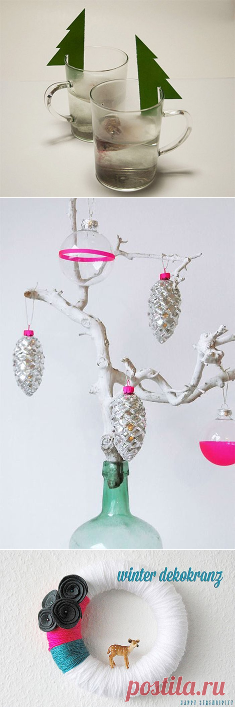 Новогодние украшения своими руками (55 фото) » Триникси