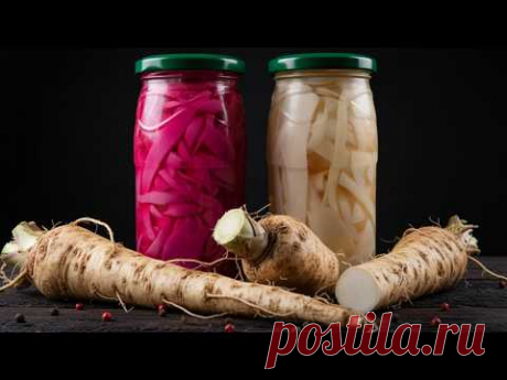 Так ХРЕН ещё НИКТО не ГОТОВИЛ!🔥 ВКУСНО, ПРОСТО и ПРИРОДНЫЙ АНТИБИОТИК на ЗИМУ!