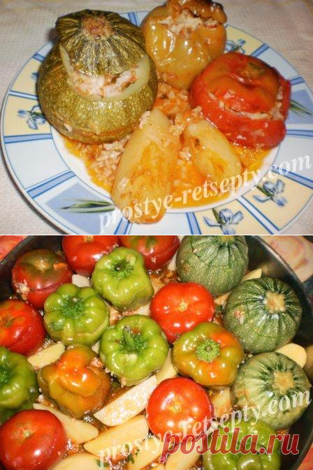 Перец фаршированный запеченный в духовке: рецепт с фото