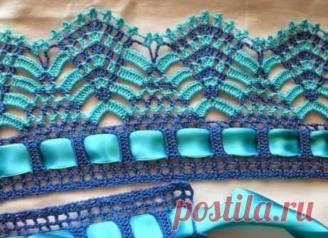Обвязка для пледа — схемы красивой каймы